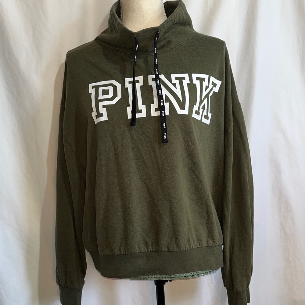 Victoria's Secret PINK Olive Cowl neck